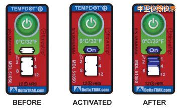 中衛(wèi)溫度指示標(biāo)簽 累計(jì)上升時(shí)間/溫度的標(biāo)簽